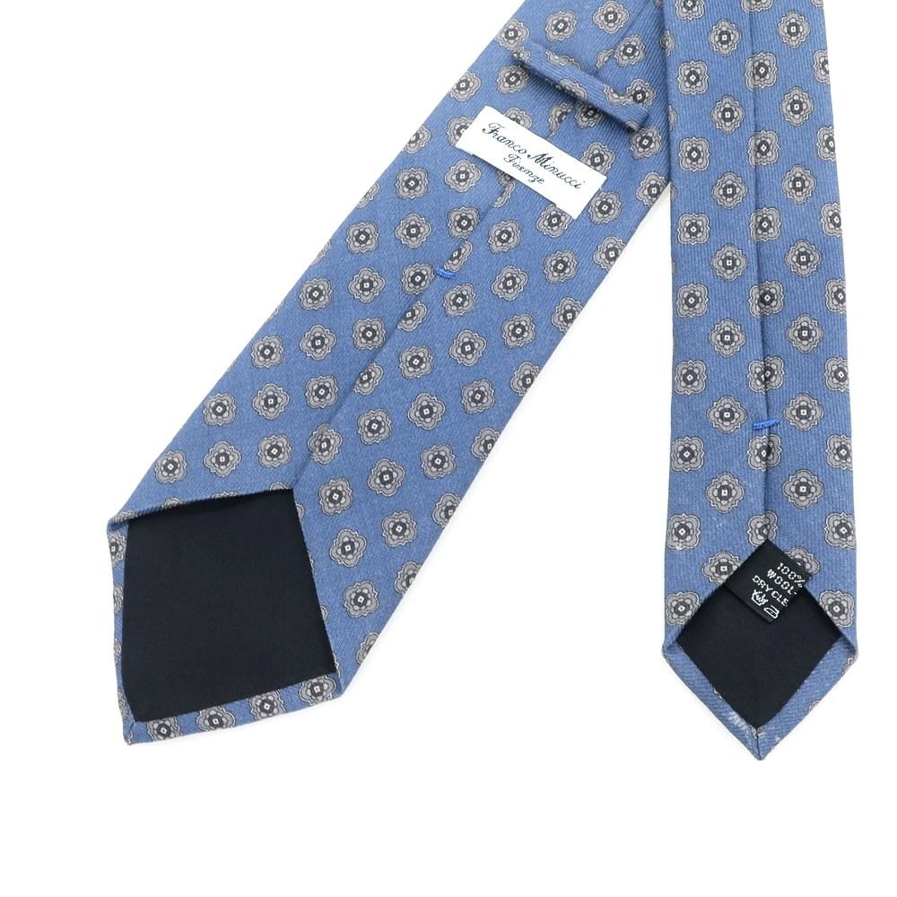 中古】フランコミヌッチ franco minucci ウール プリント 小紋柄