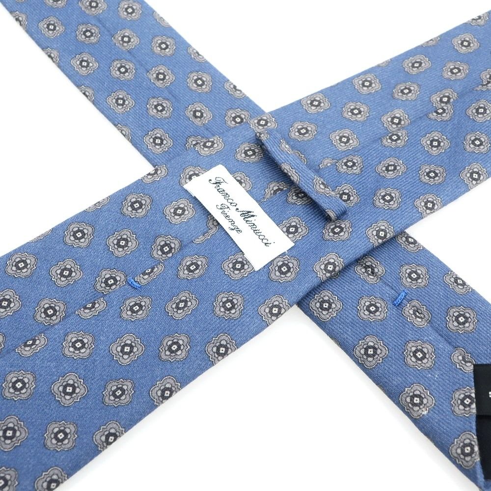 中古】フランコミヌッチ franco minucci ウール プリント 小紋柄