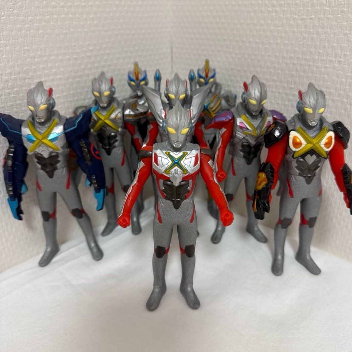 ウルトラヒーロー ウルトラマンX ソフビコンプリート8体セット ライブサイン付き
