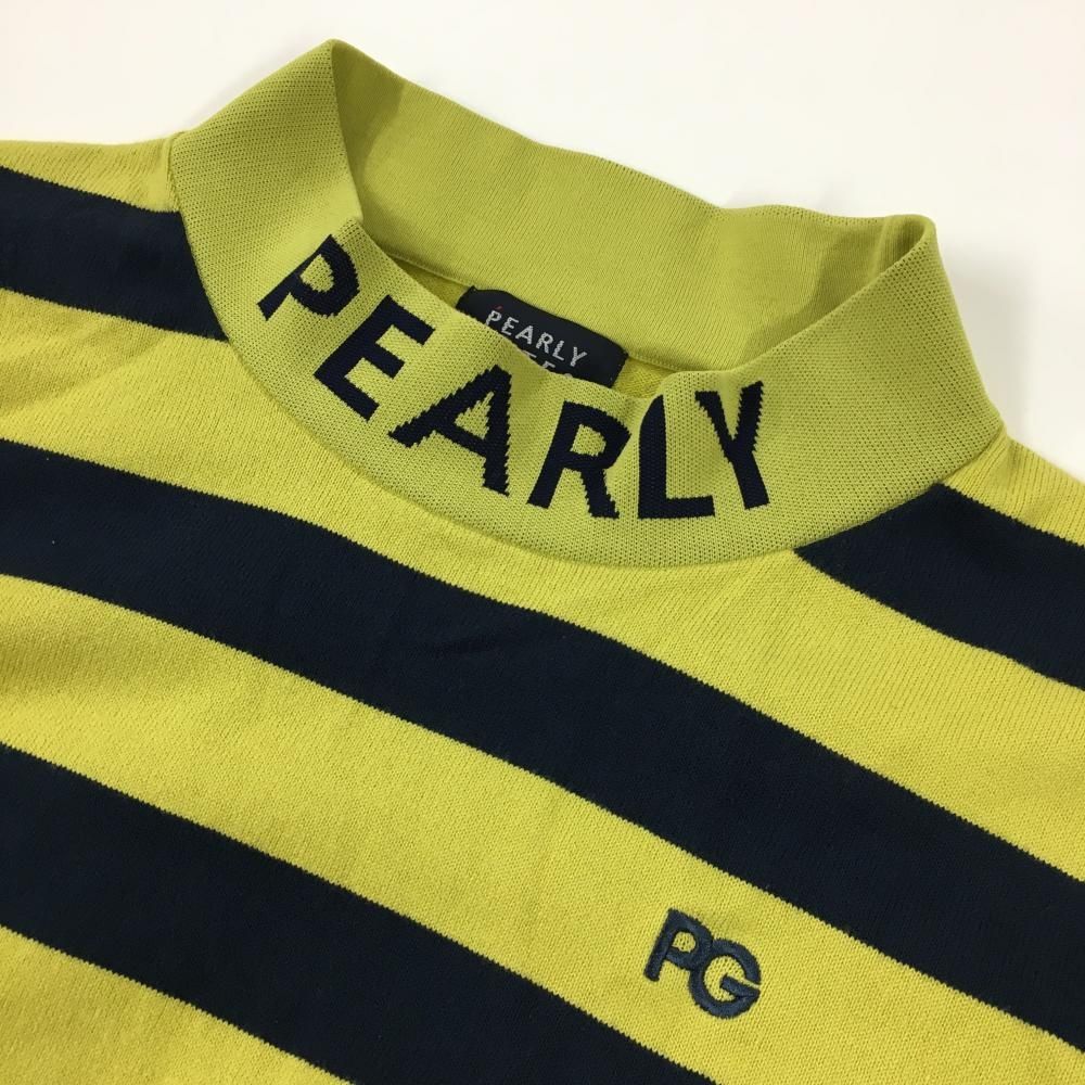 ツインセーター ライムグリーン×ネイビー