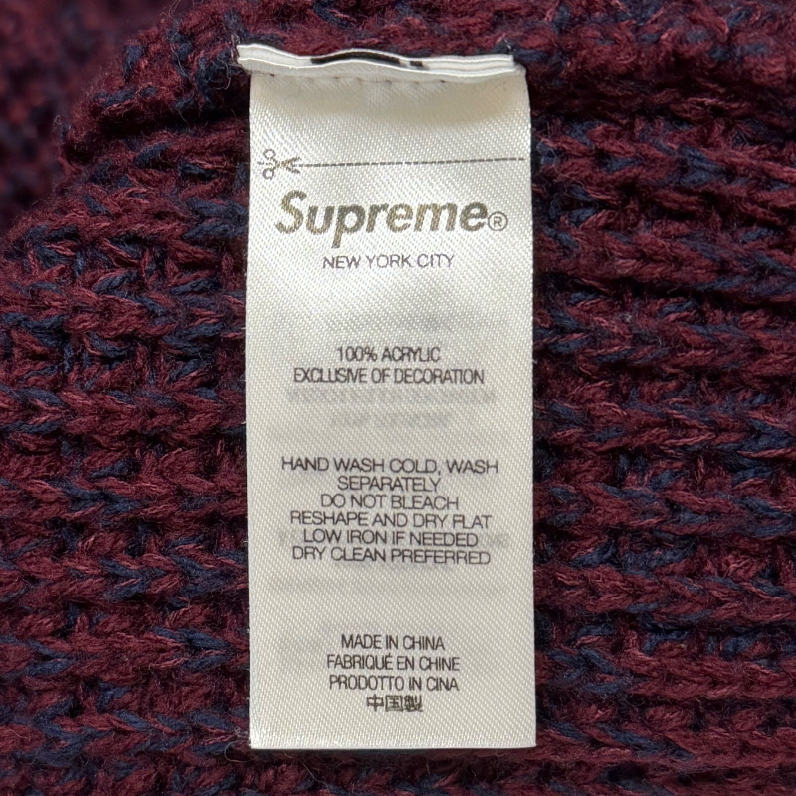 国内正規 Supreme 24AW Waffle Small Box Sweater ワッフルスモール 