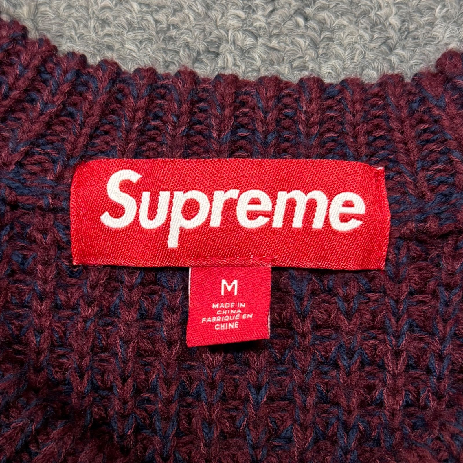 国内正規 Supreme 24AW Waffle Small Box Sweater ワッフルスモール