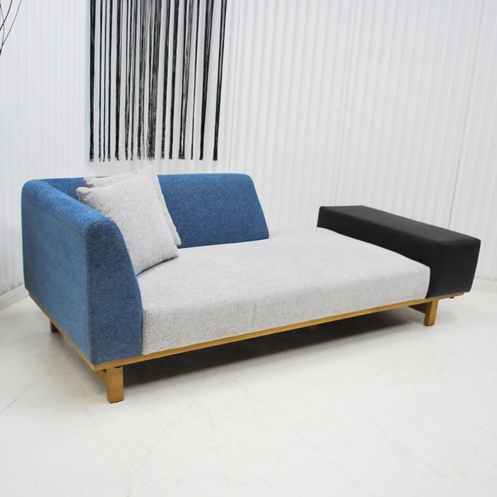 アウトレット 現品限り 一部 大 アシンメトリーデザイン ３人掛け ソファー 空間をお洒落に演出 230808-エイベル3p右