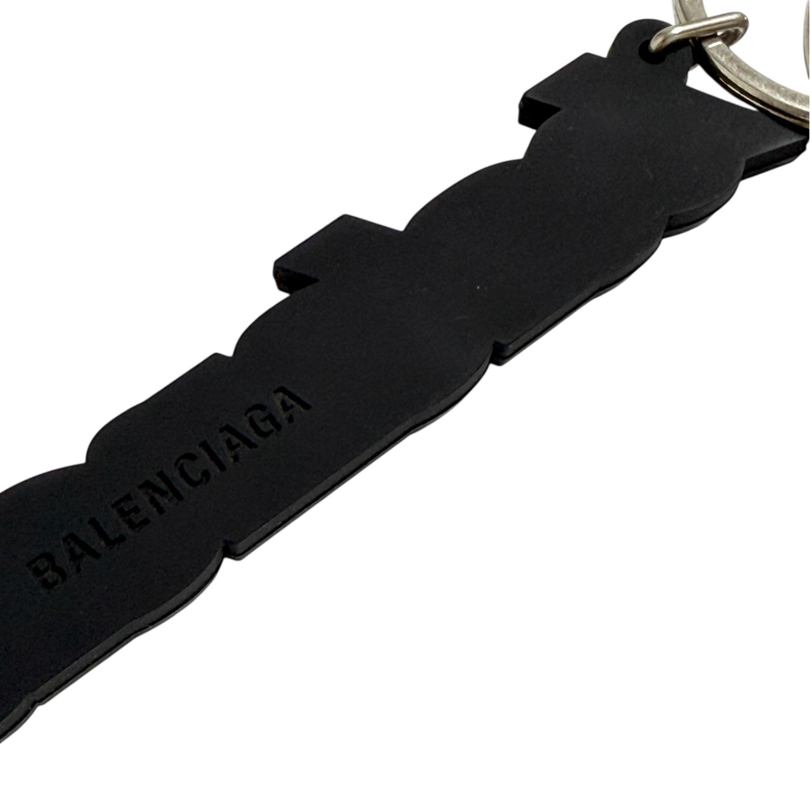 バレンシアガ メンズ キーホルダー キーリング バッグ チャーム ラバー
