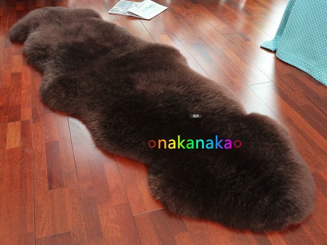 特選 室内芸術 ムートン 贅沢 メリノ種羊 天然ムートン ラグマット ムートンラグ2p-70 200cmムートンフリース ファー マット