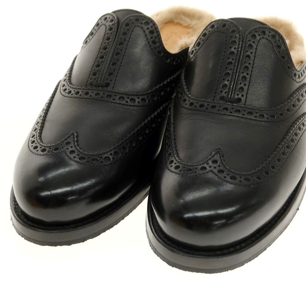 希少 ウノピュウノウグァーレトレ エナメルブーツ ウイングチップ