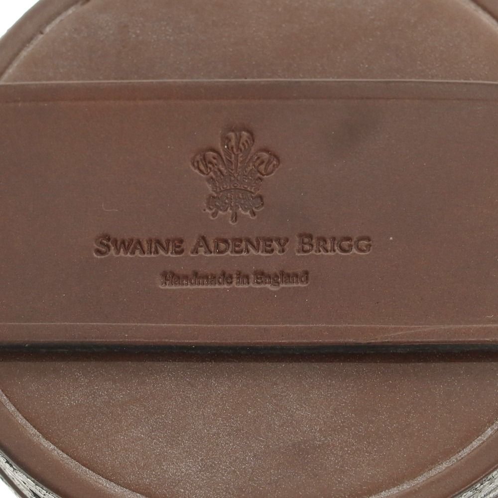  スウェイン アドニー ブリッグ SWAINE ADENEY BRIGG ブライドルレザー コースター セット ダークブラウン メンズ コーヒーメーカー 保存容器セット コースター キッチン 食器
