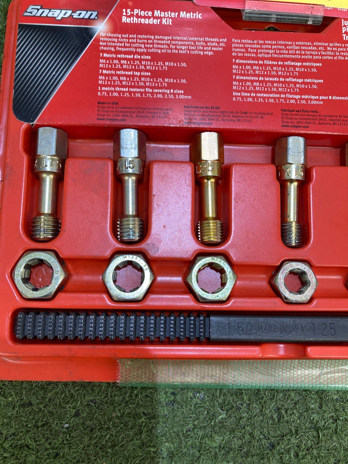 品 0921 スナップオン ネジ山修正タップダイスセット RTD15M ITOTJT06VP5L