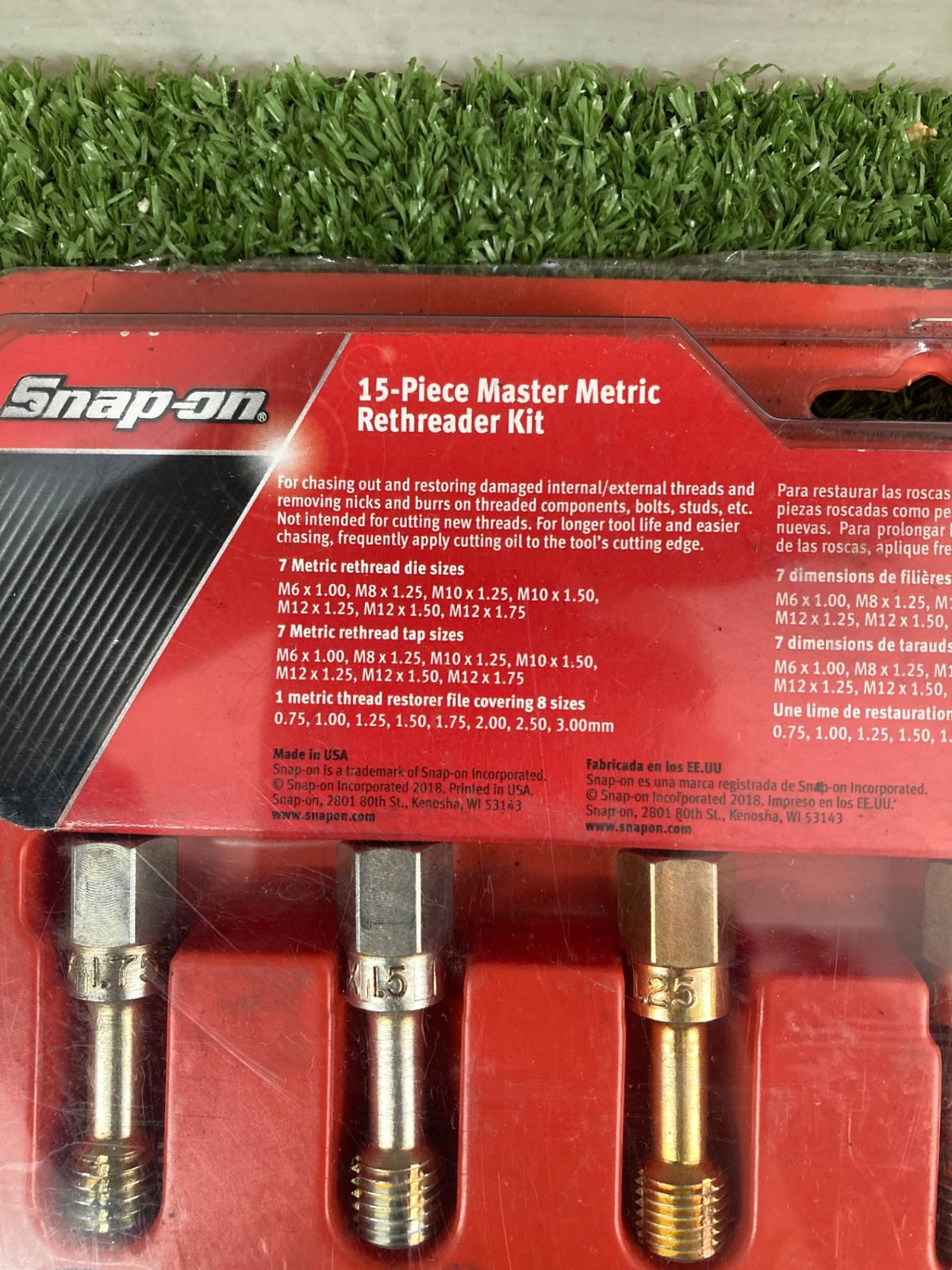 ネジ山修正タップダイスセット RTD15M