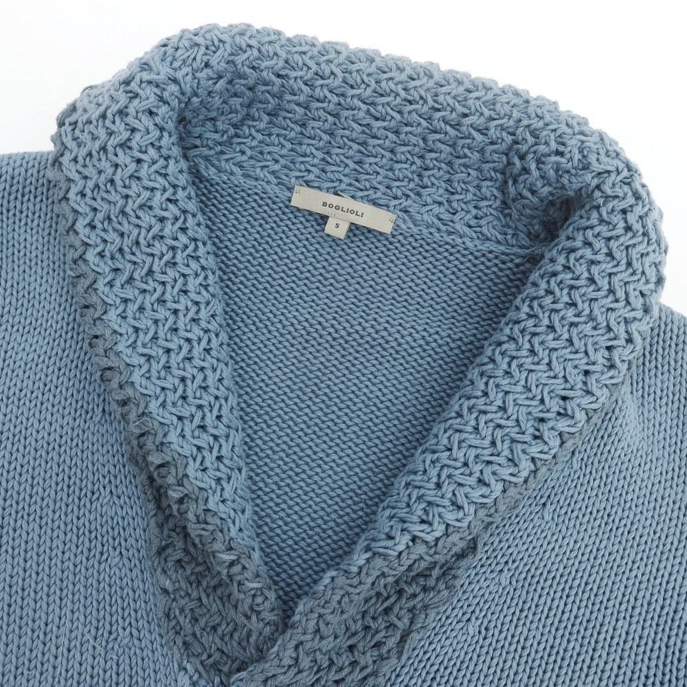 中古】ボリオリ BOGLIOLI コットン ニット ショールカラー