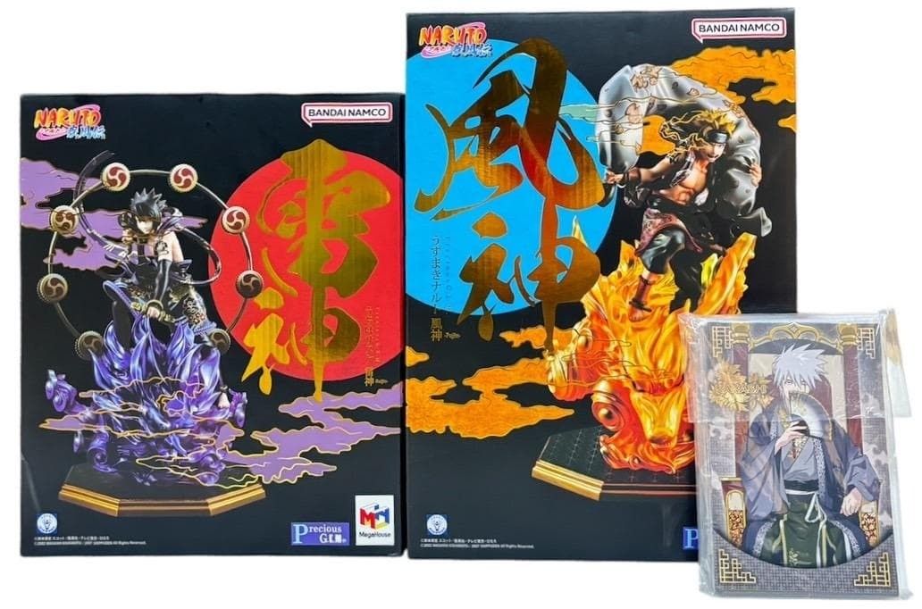 うずまきナルト 風神 ＆ うちはサスケ 雷神 セット G.E.M. ta