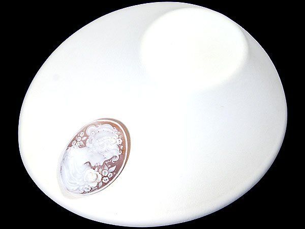ジュエリー極】TAMMARO作 華やかな貴婦人の彫刻 高級シェルカメオ