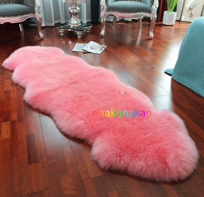 種羊 天然ムートン ラグマット ムートン 贅沢 メリノムートンラグムートンフリース ファー マット2p70 200cm