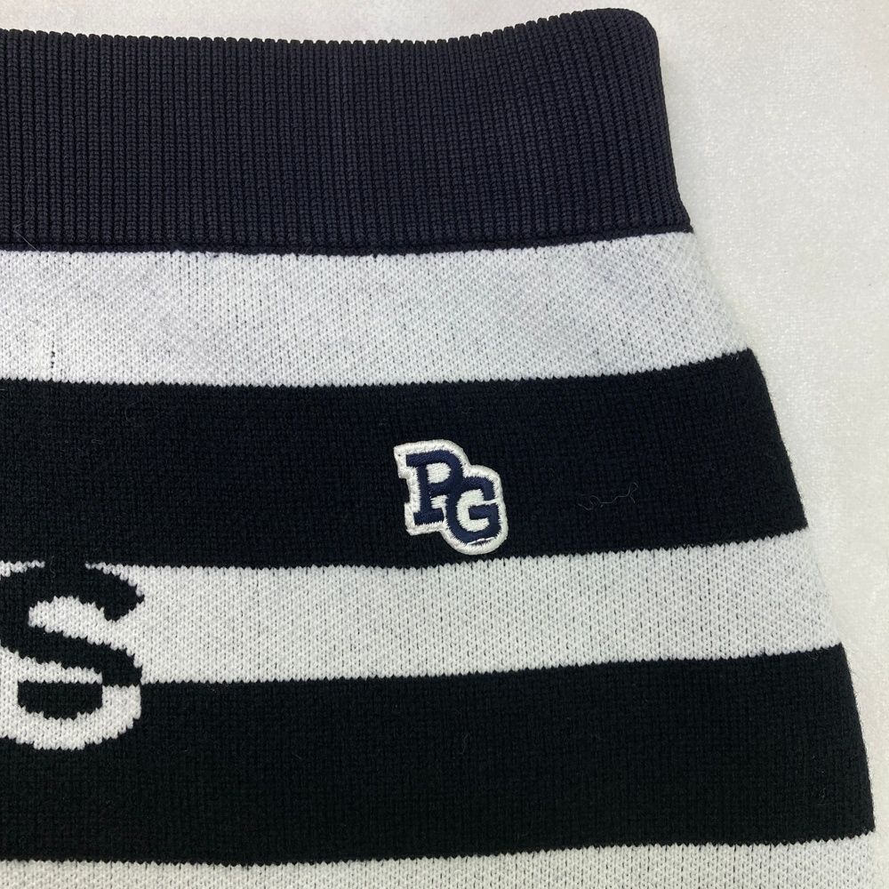 ロゴ ボーダー柄