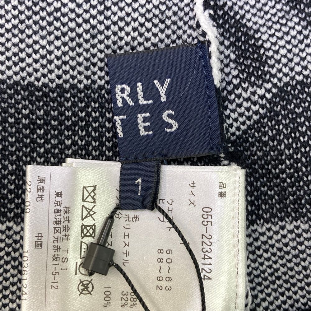 サイズ 1 PEARLY GATES パーリーゲイツ 055-2234124 ニットスカート ロゴ ボーダー柄 ブラック系 240101543764 ゴルフウェア レディース ストスト LLC-HASEGAWATOSO_COM