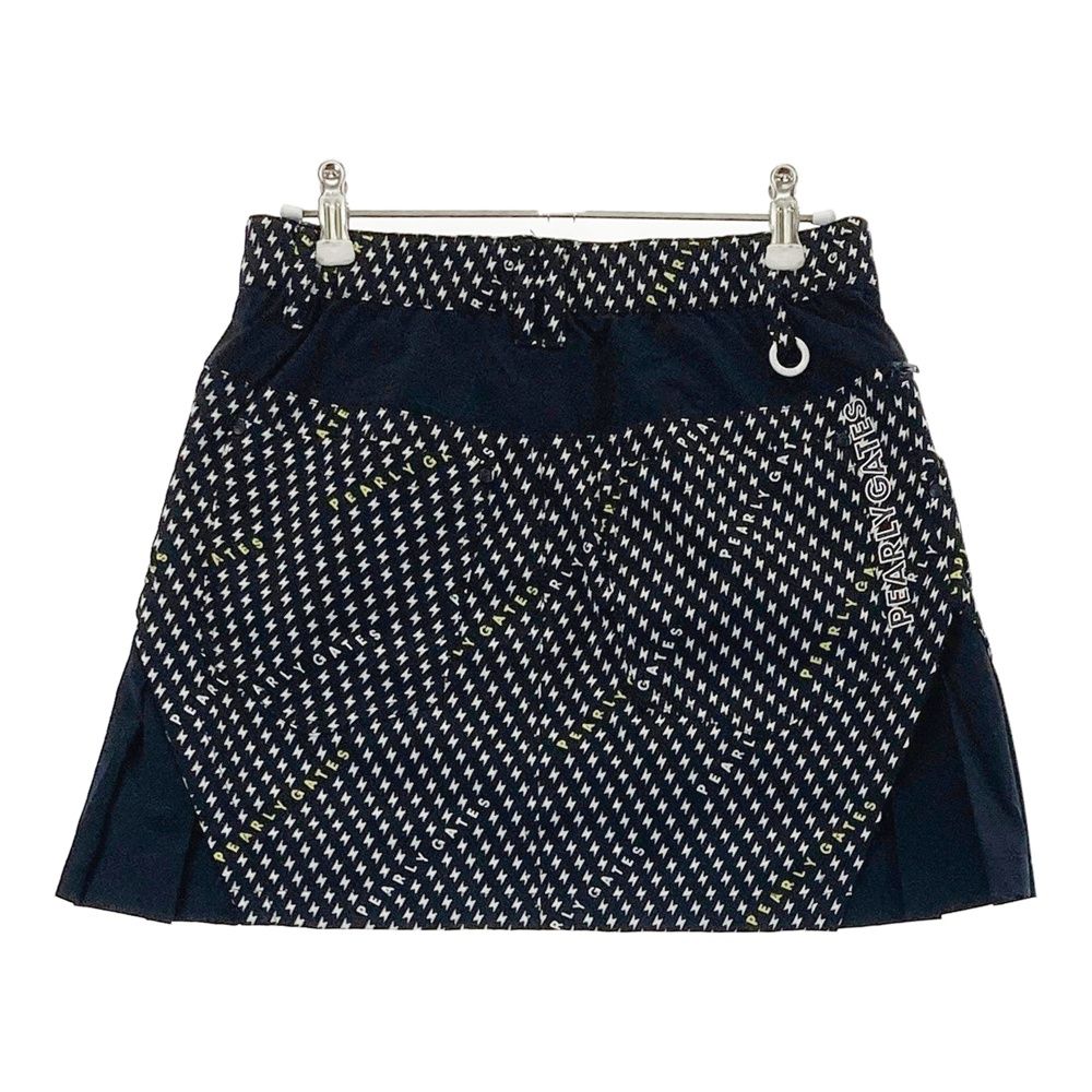 サイズ 0 PEARLY GATES パーリーゲイツ 055-2234604 スカート イナズマ 総柄 ネイビー系 240101543768 ゴルフウェア レディース ストスト