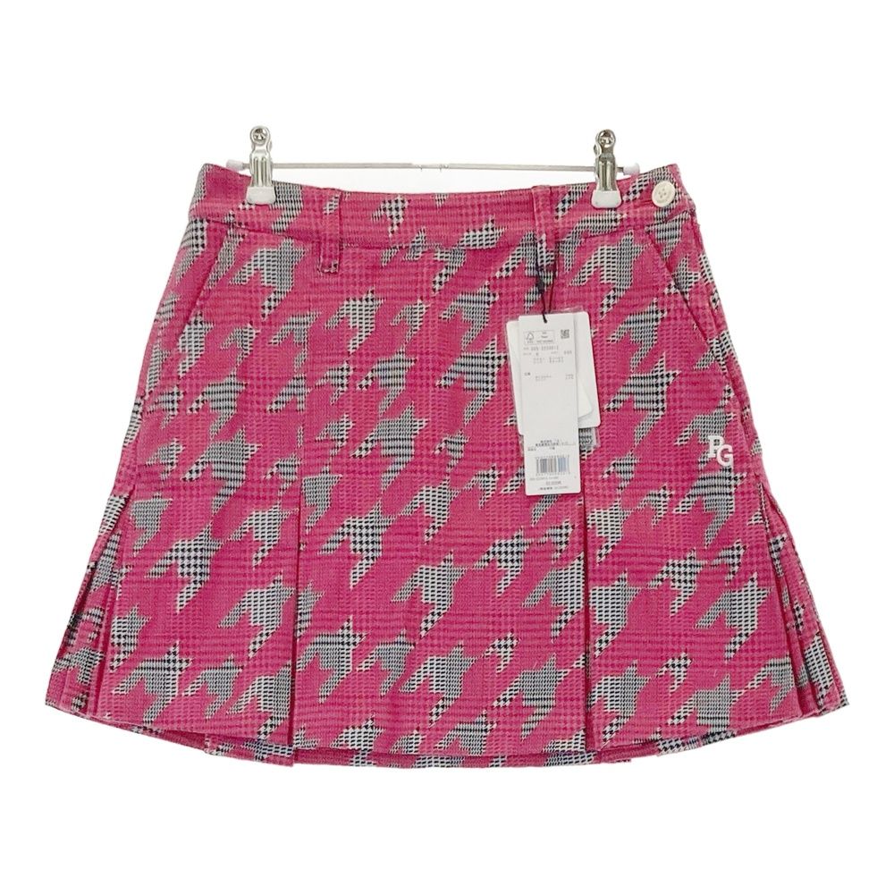 サイズ 00 PEARLY GATES パーリーゲイツ 055-2234912 スカート 千鳥格子柄 ピンク系 240101543780 ゴルフウェア レディース ストスト