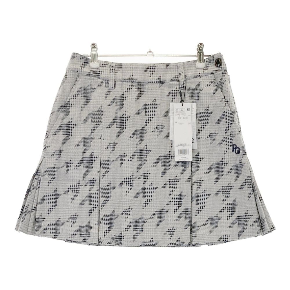 サイズ 0 PEARLY GATES パーリーゲイツ 055-2234912 スカート 千鳥格子柄 グレー系 240101543781 ゴルフウェア レディース ストスト