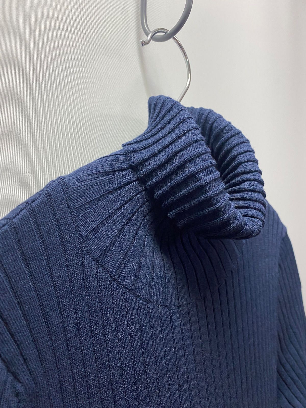 最終値下【新品】Regleamリブニット切り替えマキシワンピースネイビーMサイズ regleam⭐︎ワンピース 本日7/25(thu)20:00より再販スタート