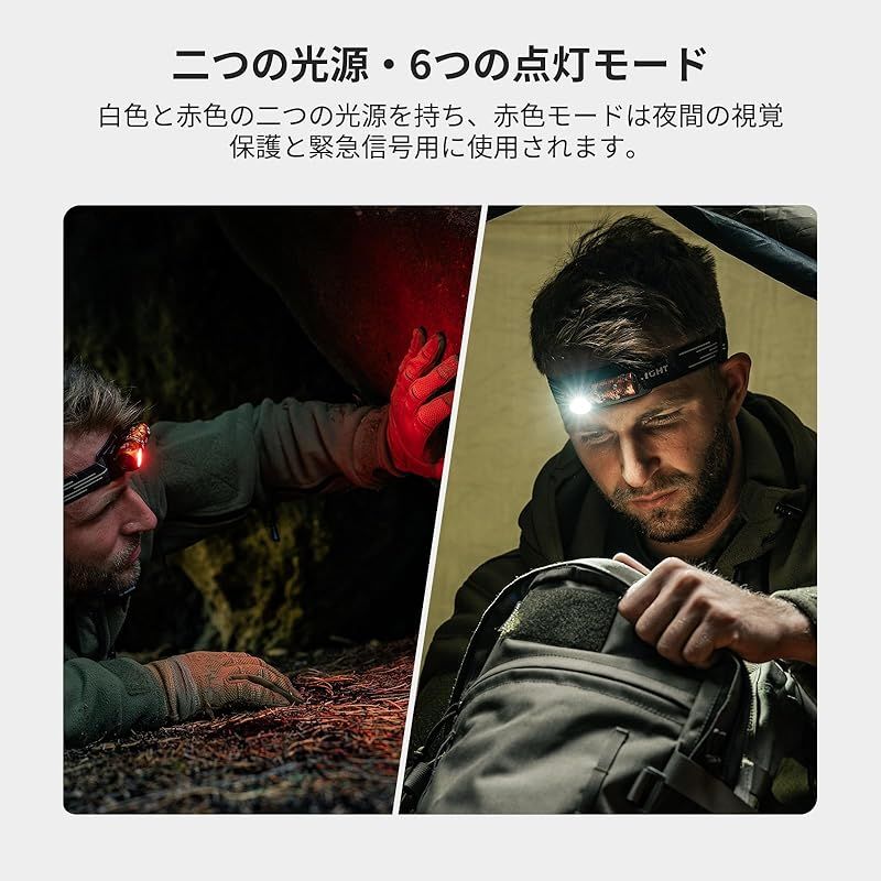 OLIGHT オーライトPerun 3 Mini 1100ルーメン ヘッドライト 充電式 懐中電灯 ゴースト 0