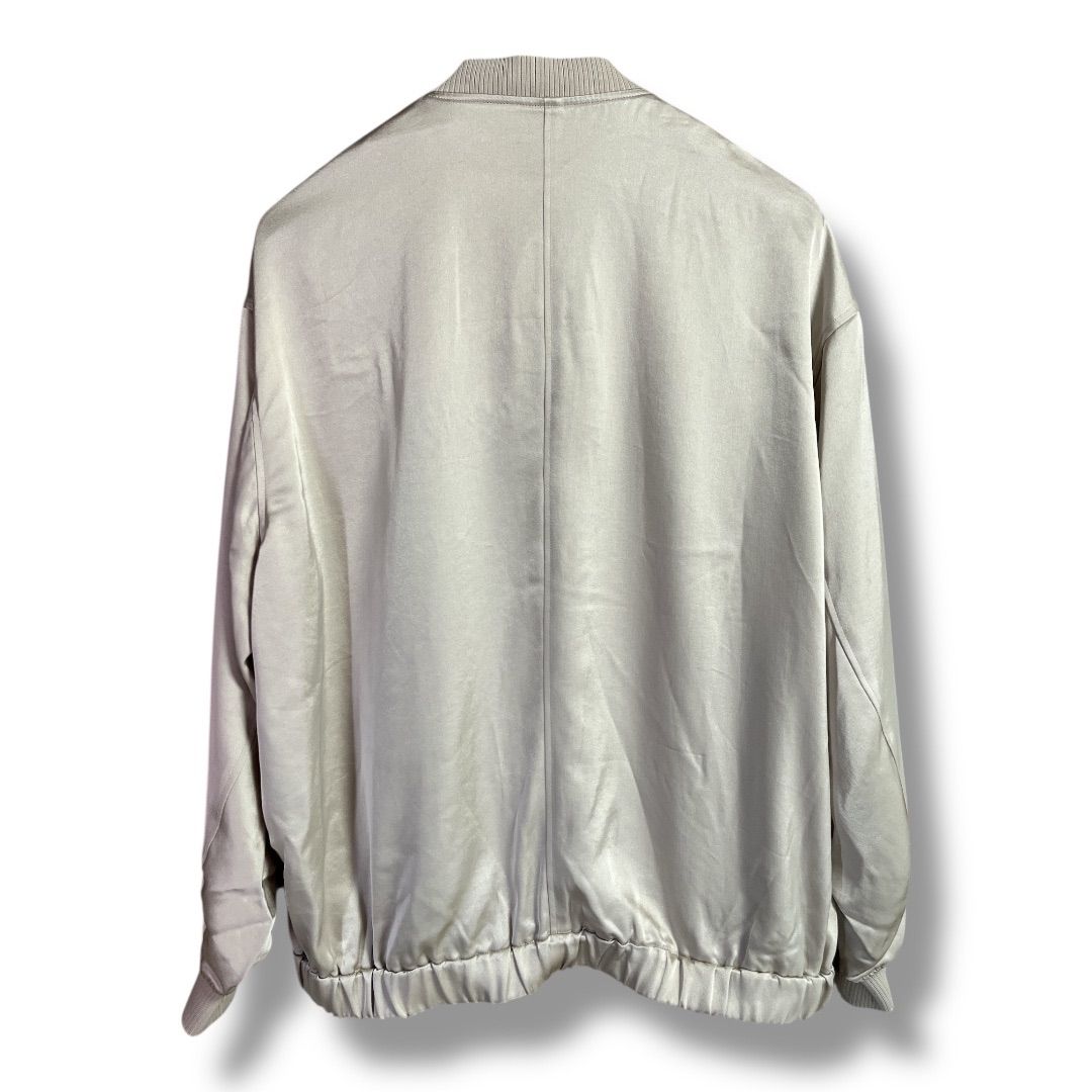 23区 ニジュウサンク ドレープサテン MAー1 ブルゾン 定価32000円 上着 アウター 羽織り 光沢感 ジップアップジャケット レディース サイズ38 ベージュ系 秋 ゴーゴー古着マルイ北千住店 10 No.K766