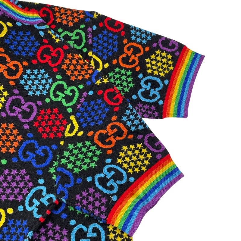 GGサイケデリックオーバーサイズニットシャツ