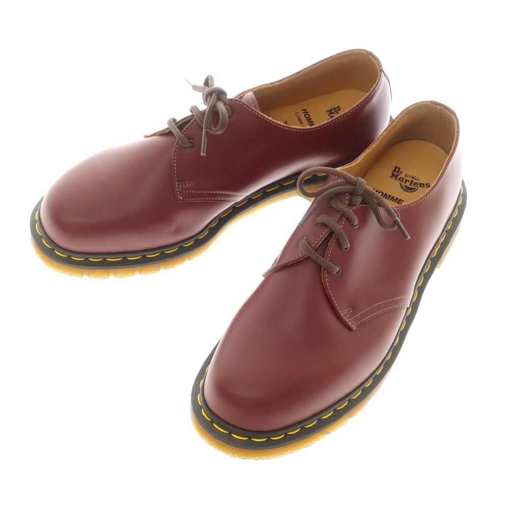 コムデギャルソン オムドゥ COMME des GARCONS HOMME DEUX Dr Martens 1461 プレーントゥ シューズ バーガンディ サイズ11 メンズ