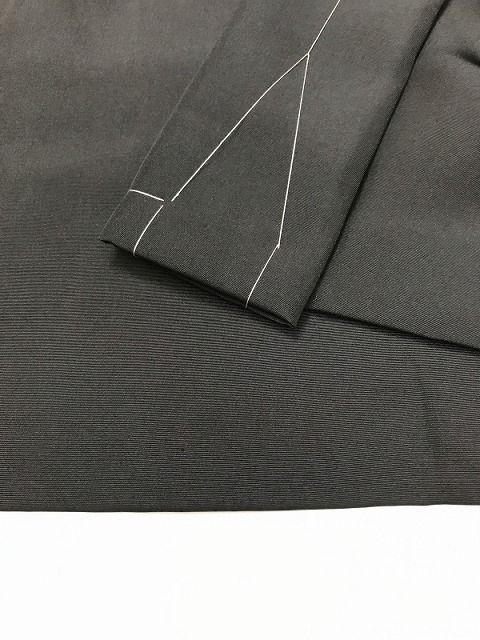 Mサイズ 羽織 紋付 男物 正絹 黒羽二重 五つ紋付