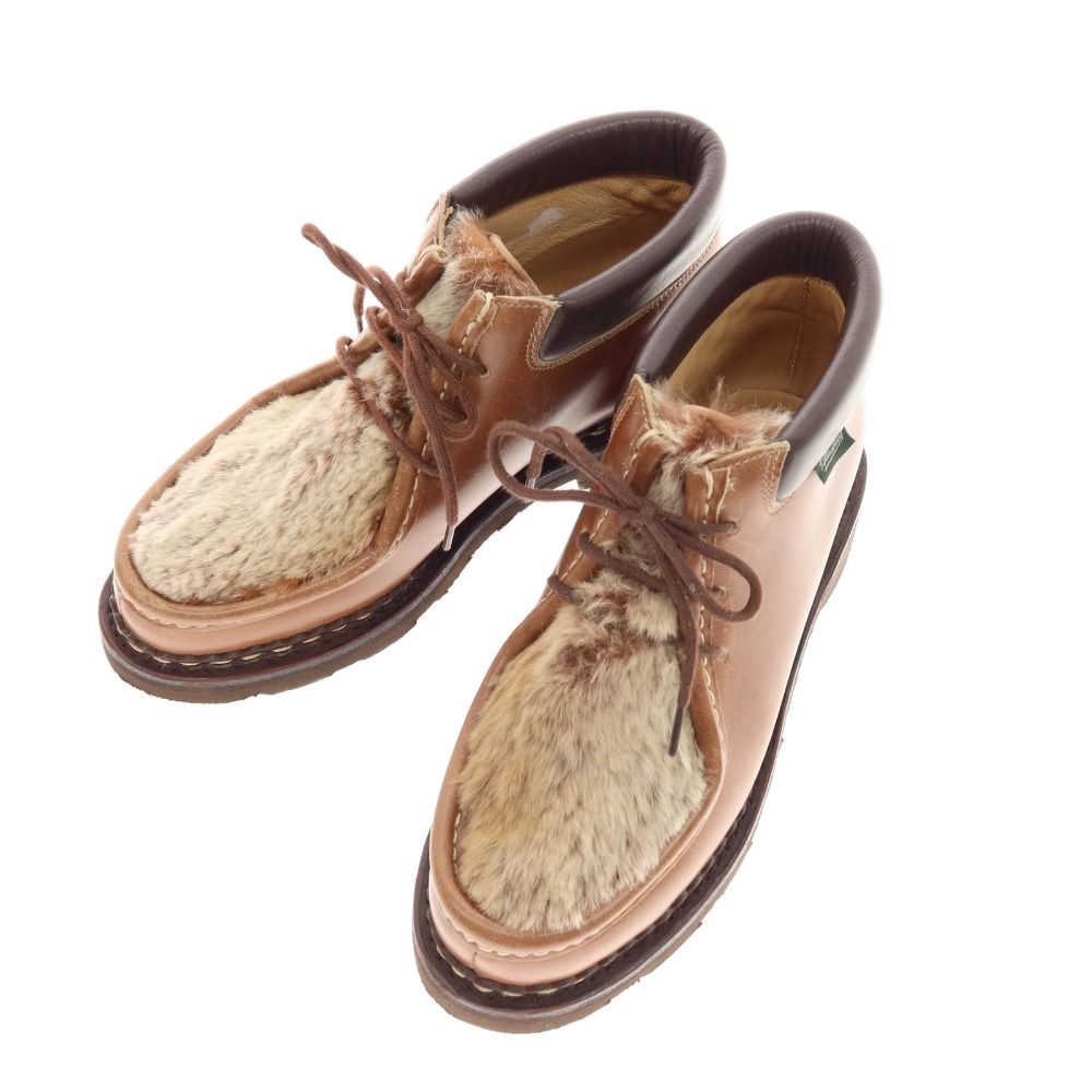 中古】パラブーツ Paraboot MILLY ラビットファー チロリアンブーツ
