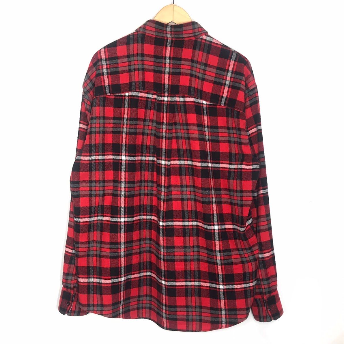 倉吉店 DSQUARED2 ディースクエアード 長袖シャツ Dropped Military Fit チェック柄 S74DM0273 レッド サイズ 48 102