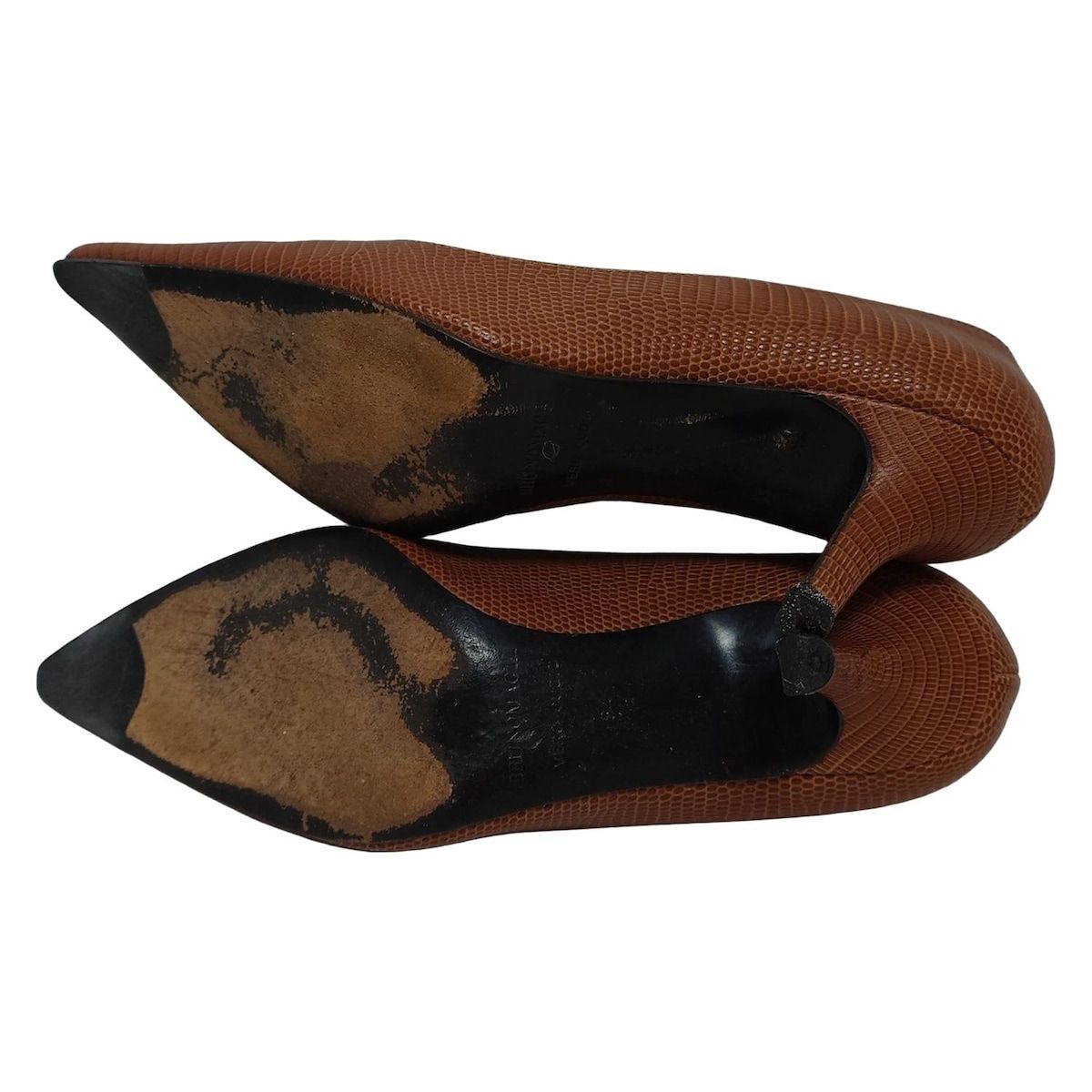 イタリア製 BRUNOMAGLI(ブルーノマリ) 本革 パンプス 24.5㎝ イタリア老舗ブランドBruno Magli ブルーノマリ 上品エナメル本革