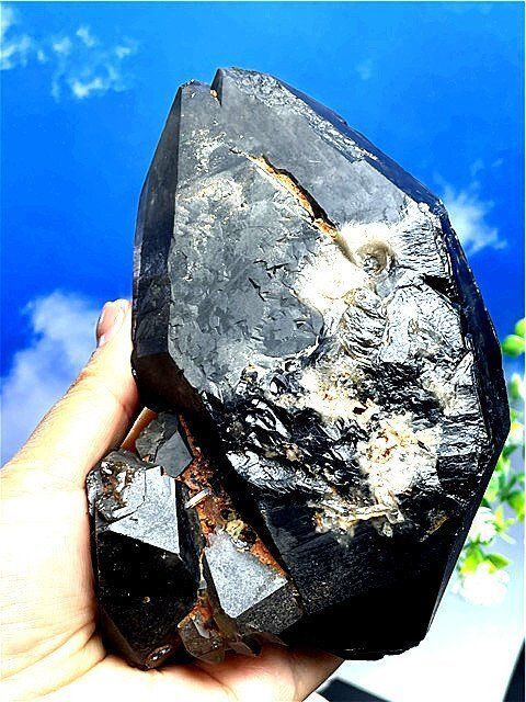 AAA級 魔除け 天然モリオン 黒水晶 クラスターB88C6 220C04C NEXPOTALLINN_EU