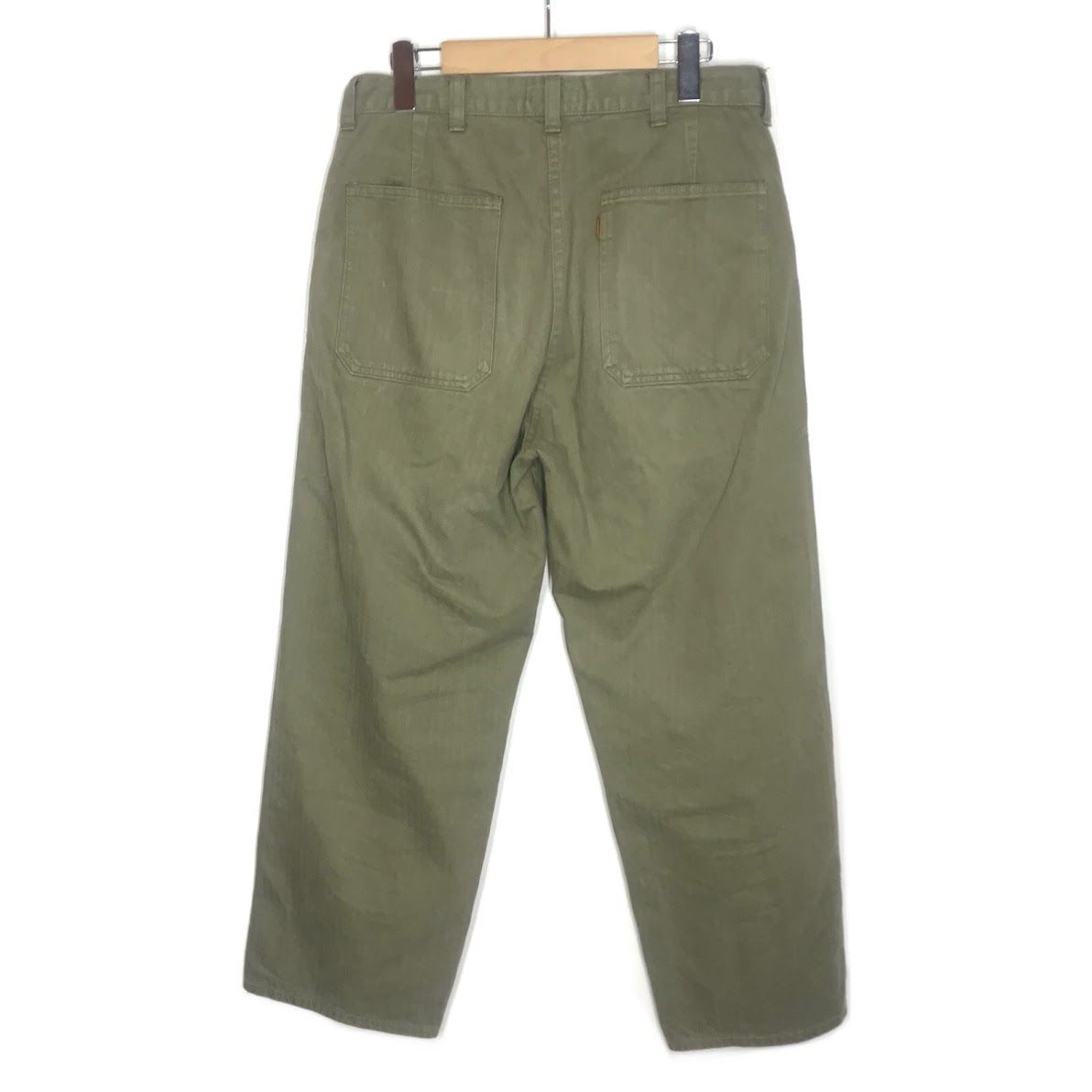 倉吉店 MOTOR｜モーター ヘリンボーントラウザー ミリタリーパンツ パンツ オリーブ サイズ 32 107