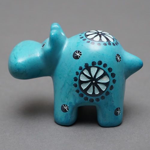 アフリカ ケニア ソープストーン カバ No.12 石細工 置物 オブジェ