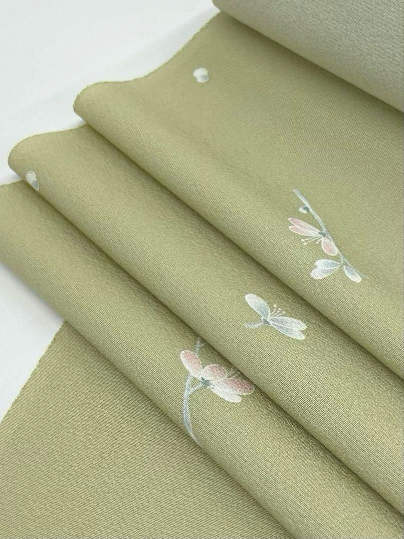 正絹　反物　7点まとめ売り　京友禅　伊と幸　茶　ベージュ　黄色　カーキ 正絹 反物 7点まとめ売り 京友禅 伊と幸 茶 ベージュ 黄色 カーキ 正絹