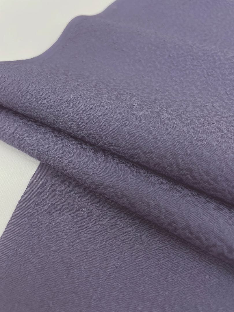 色無地 本草木染 紋意匠 八掛付き 濃鼠色 正絹 反物 - メルカリ