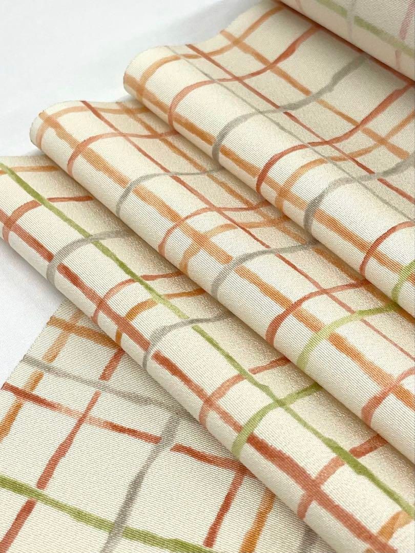 小紋 京友禅 菱健 浜ちりめん 型染 正絹 反物 - メルカリ