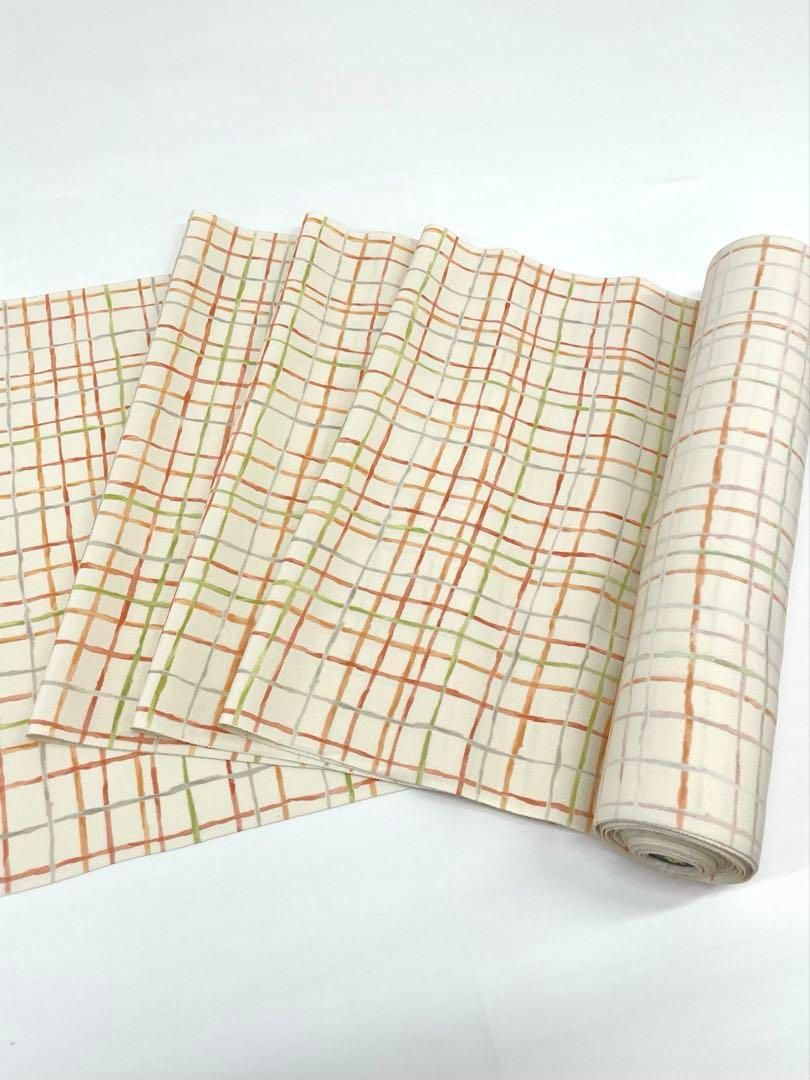 小紋 京友禅 菱健 浜ちりめん 型染 正絹 反物 - メルカリ