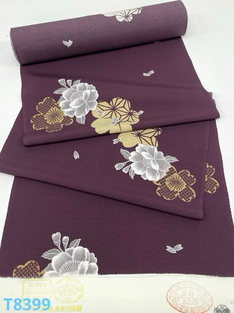 小紋 飛び柄 桜 正絹 反物 - メルカリ