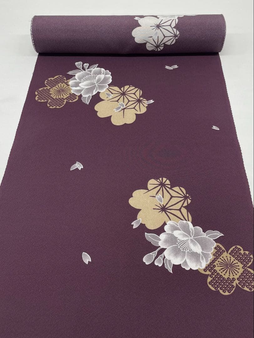 小紋 飛び柄 桜 正絹 反物 - メルカリ