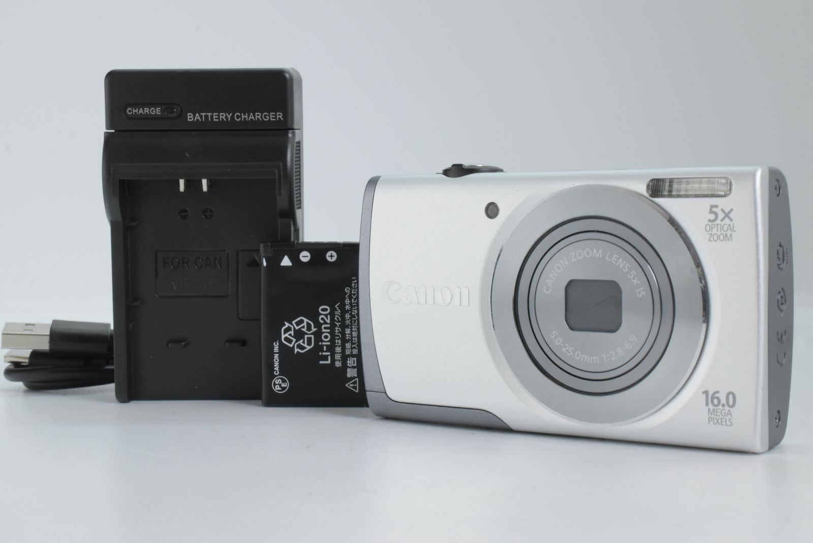 Canon PowerShot A3500 IS シルバー デジカメ 液晶訳あり ✨極美品