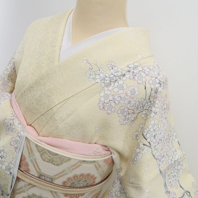 新品 桜 着物 正絹 仕付け糸付”春を待ち侘びる満開の桜”訪問着 6924 ❁tomihisa❁新品 桜 着物 正絹 仕付け糸付”春を待ち侘びる満開の桜