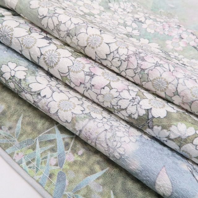 ❁tomihisa❁新品 桜 着物 正絹 仕付け糸付”春を待ち侘びる満開の