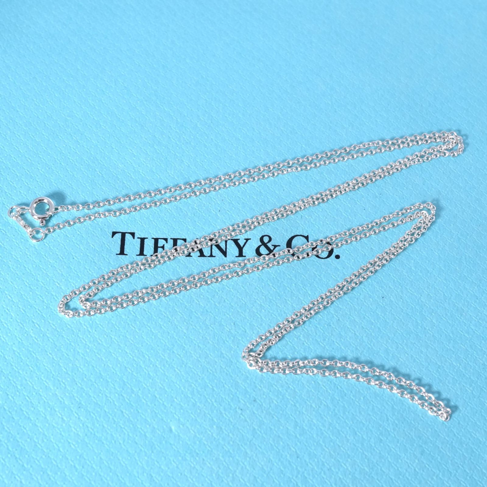 極美品76cm ティファニー シルバー ロングチェーン ネックレス25-1669