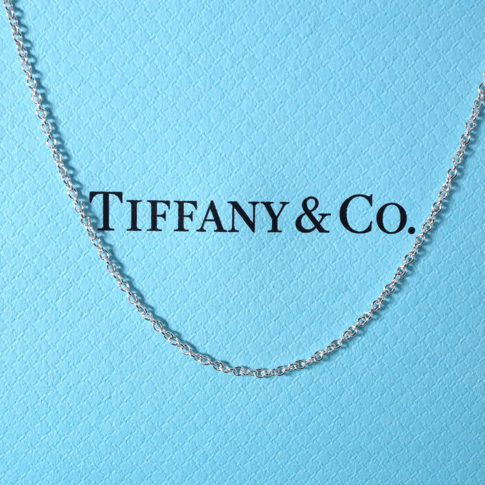 極美品✨TIFFANY ティファニー チェーン ネックレス シルバー 極美品76cm ティファニー シルバー ロングチェーン ネックレス25-1669