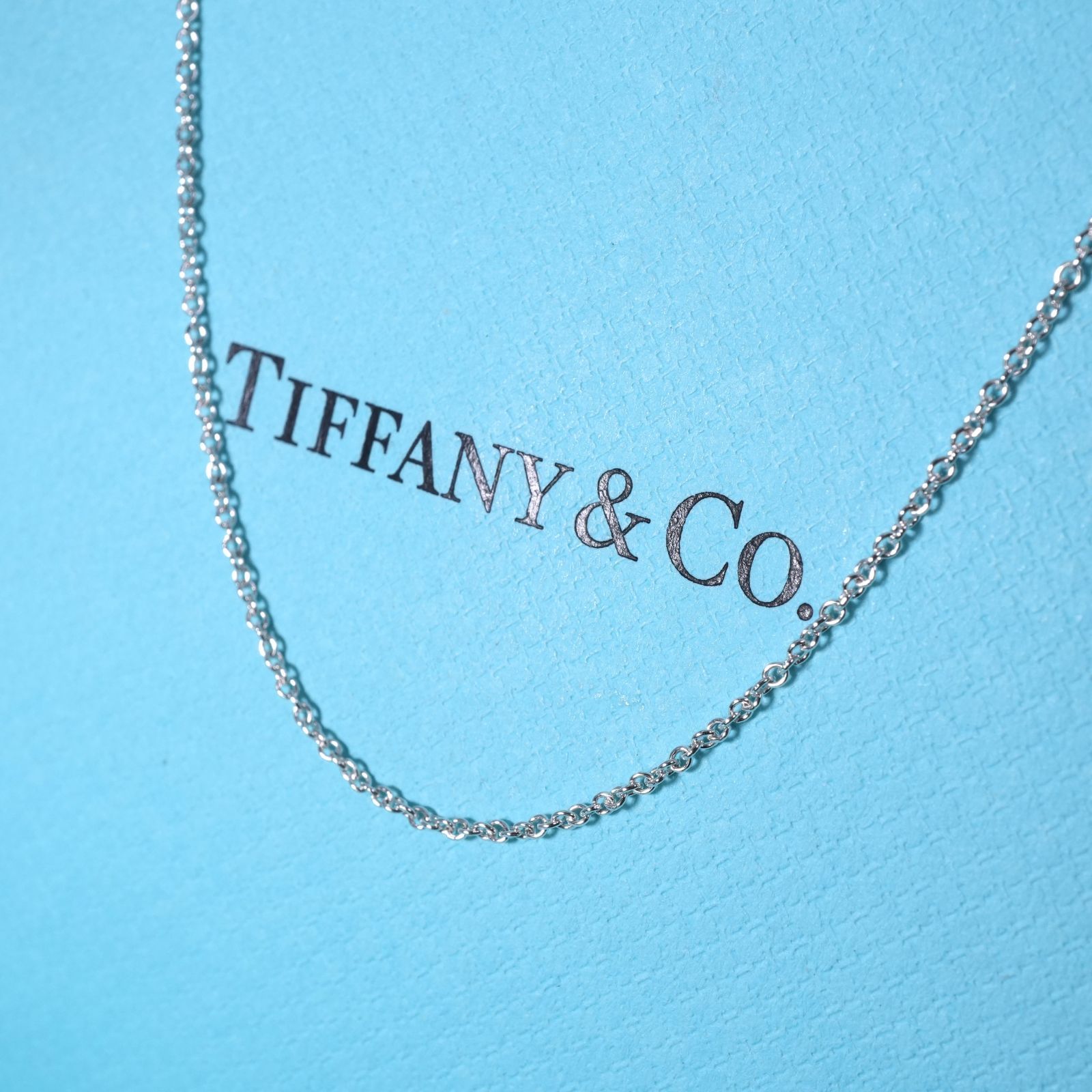 希少サイズ Tiffany 77cm ロングチェーン シルバーネックレス 925 