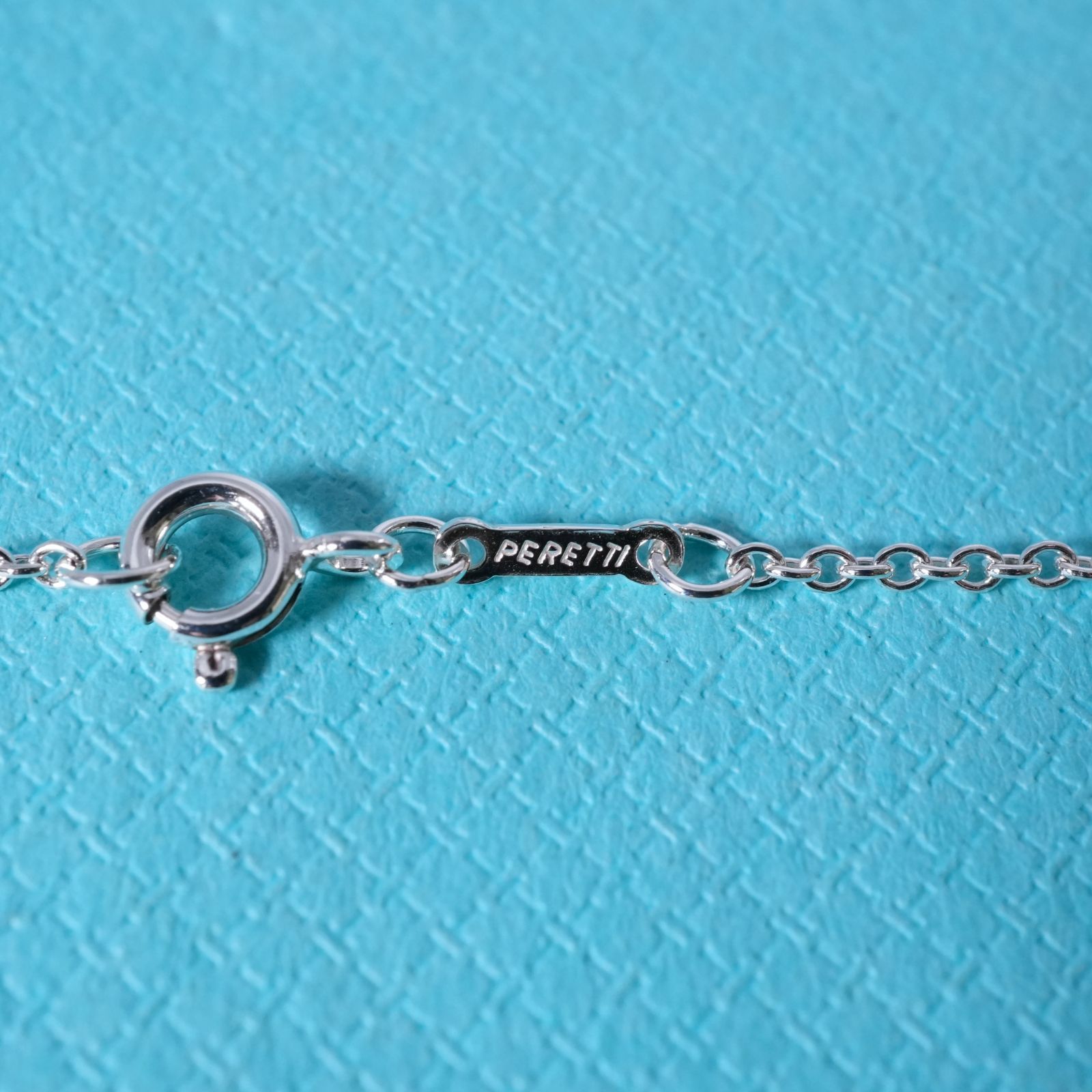 極美品77cm ティファニー シルバー ロングチェーン ネックレス24-5824