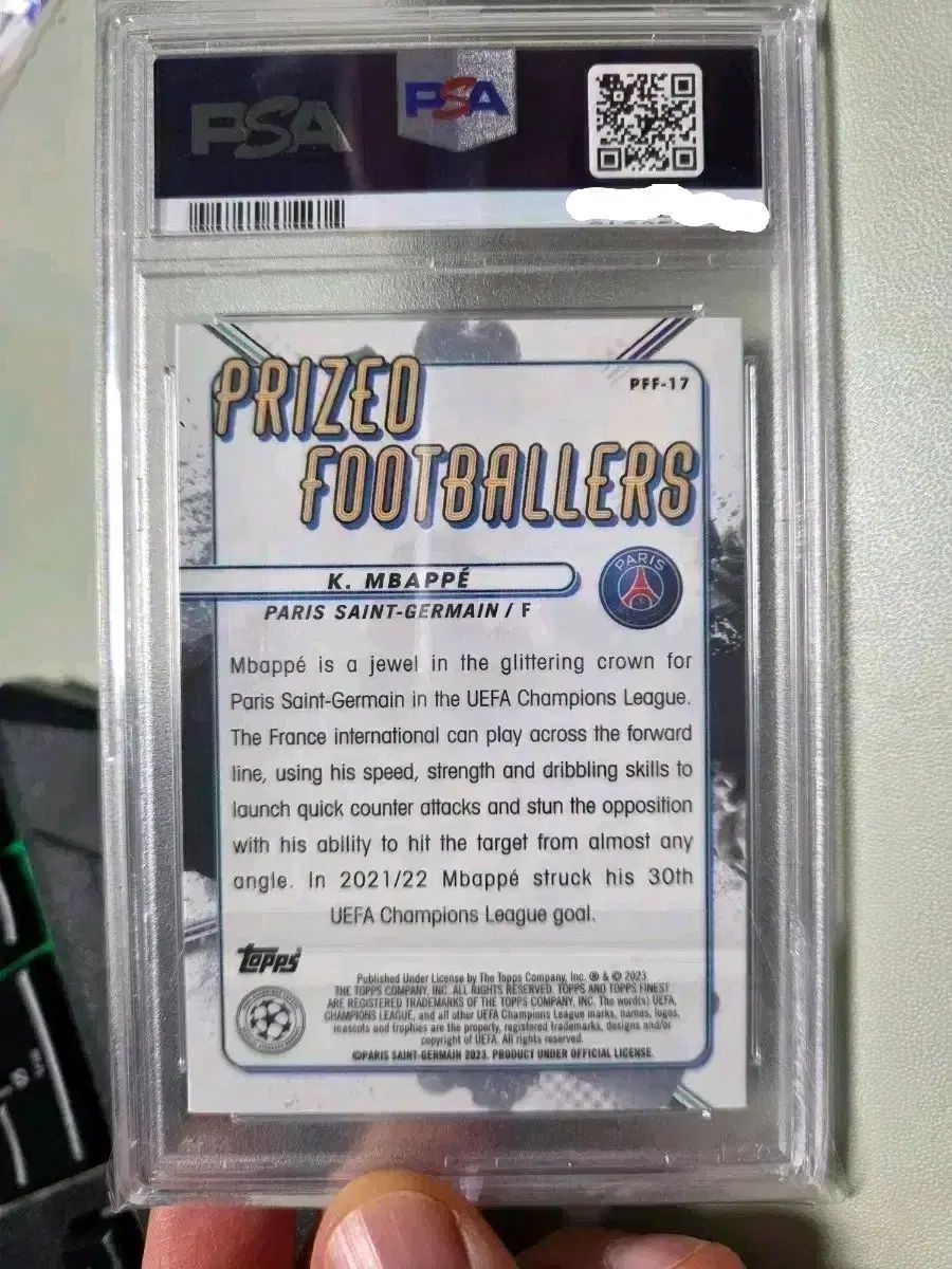 キリアン エムバペ ヒュージョン ブルーアンドゴールド PSA10