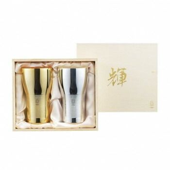 輝 純銅ビアタンブラー 金 銀 2pcセット KG-07