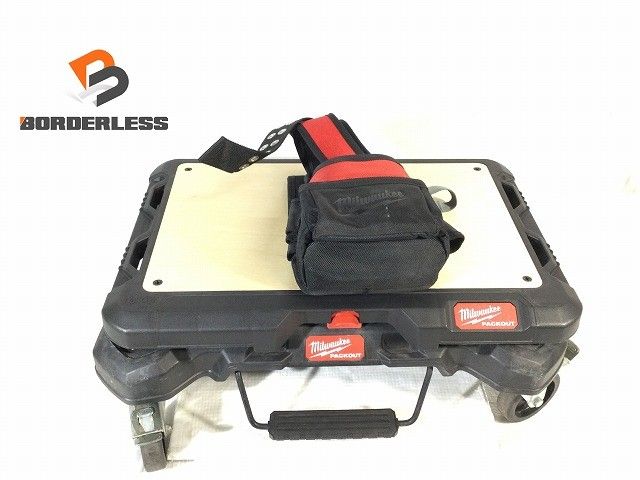 品 2点セット Milwaukee ミルウォーキー PACKOUT キャスター デスクトップ おまけは腰袋117082